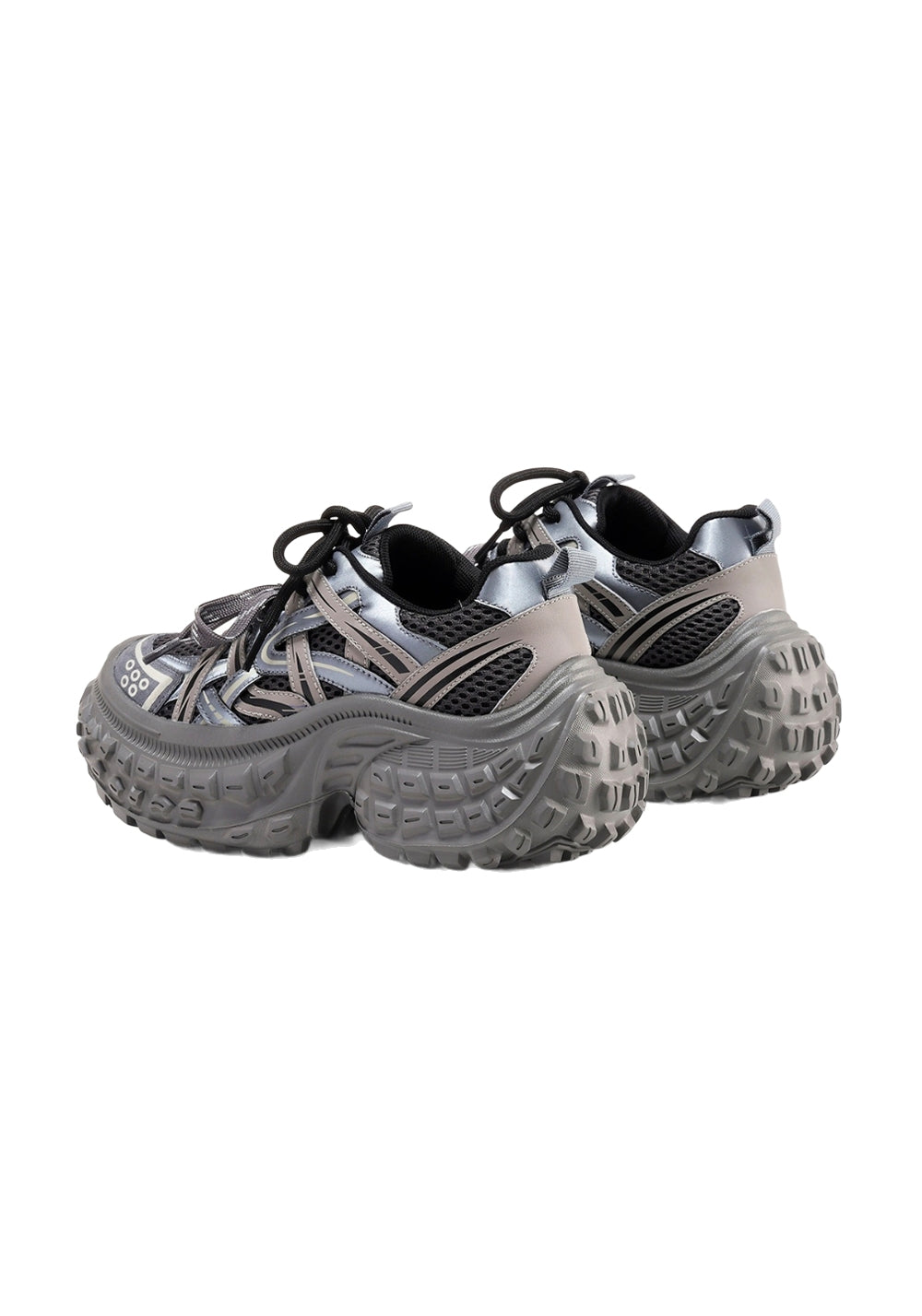 C.BANNER丨Silver Chunky Dad Sneakers for Women - PSYLOS 1, C.BANNER丨Silver Chunky Dad Sneakers for Women, Chunky Sneakers, C.BANNER, PSYLOS 1
